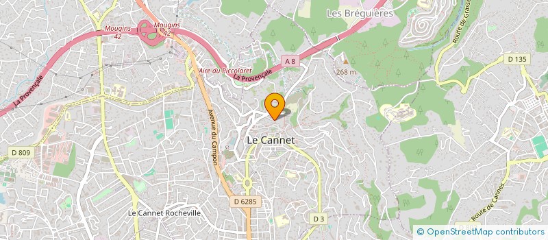 localisation de l'entreprise HAUTE COIFFURE ESTHETIQUE à LE CANNET