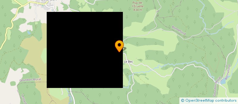 localisation de l'entreprise HAUTE CORREZE EVENEMENTS.  BUGEAT