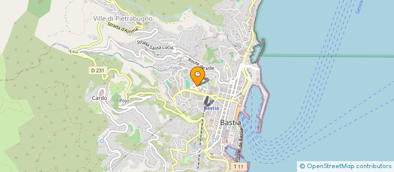 localisation de l'entreprise HAUTE CORSE CONSTRUCTION à BASTIA