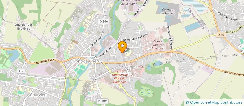 localisation de l'entreprise HAUTE DEFINITION ET MAINTENANCE à TIGNIEU-JAMEYZIEU