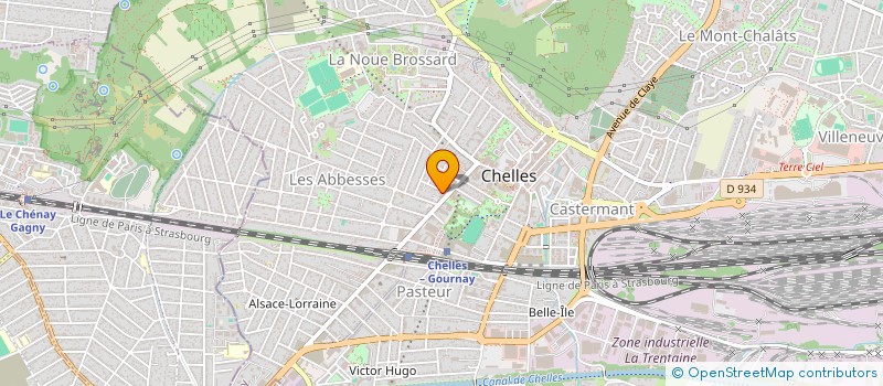 localisation de l'entreprise HAUTE GAMME SERVICES  CHELLES