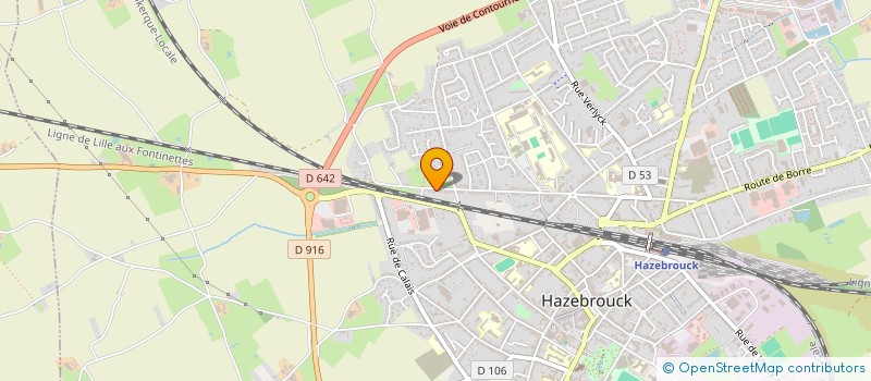 localisation de l'entreprise HAUTE LOGE 193  HAZEBROUCK