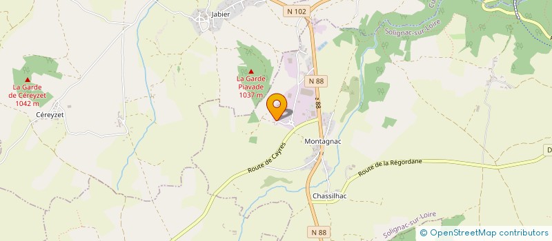 localisation de l'entreprise HAUTE-LOIRE ENROBES à SOLIGNAC-SUR-LOIRE