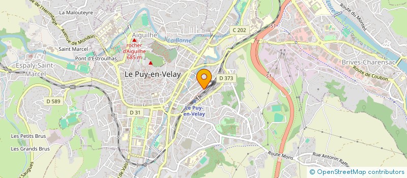 localisation de l'entreprise HAUTE LOIRE EXPRESS  LE PUY EN VELAY