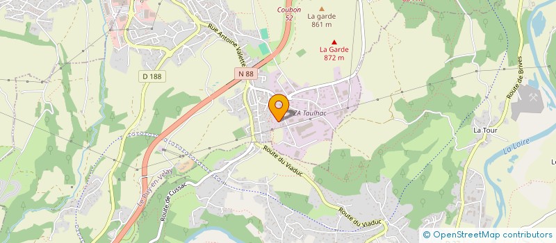 localisation de l'entreprise HAUTE-LOIRE GOURMANDE  LE PUY EN VELAY