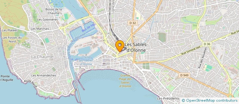 localisation de l'entreprise HAUTE MER IMMOBILIER à LES SABLES D'OLONNE