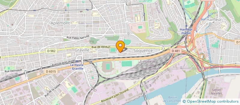 localisation de l'entreprise HAUTE NORMANDIE MARKET  LE HAVRE