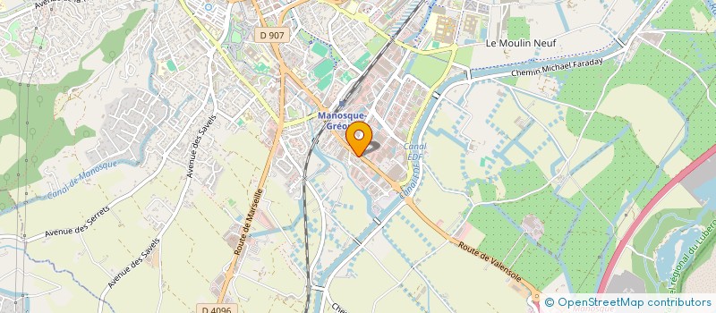 localisation de l'entreprise HAUTE PROVENCE COMPTABILITE à MANOSQUE