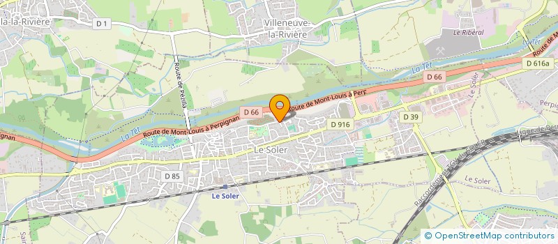 localisation de l'entreprise HAUTE RIVE  LE SOLER