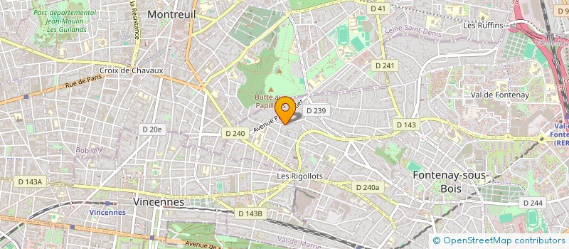 localisation de l'entreprise HAUTE SAISON à FONTENAY-SOUS-BOIS