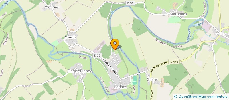 localisation de l'entreprise HAUTE-SAONE RAVALEMENT  LARIANS-ET-MUNANS