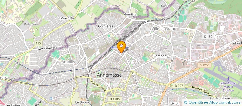 localisation de l'entreprise HAUTE-SAVOIE 74 TAEKWONDO  ANNEMASSE