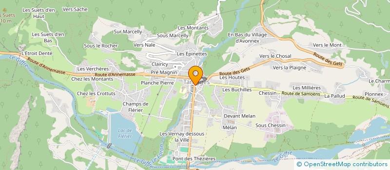 localisation de l'entreprise HAUTE-SAVOIE DIAGNOSTIC IMMOBILIER  TANINGES