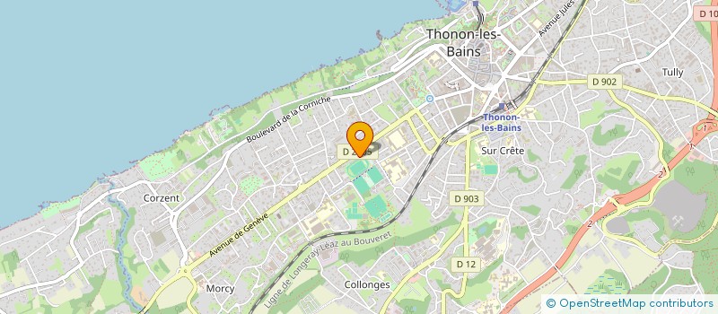 localisation de l'entreprise HAUTE SAVOIE FOOTBALL DEVELOPPEMENT à THONON-LES-BAINS