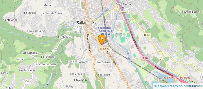 localisation de l'entreprise HAUTE-SAVOIE FROMAGES à SALLANCHES