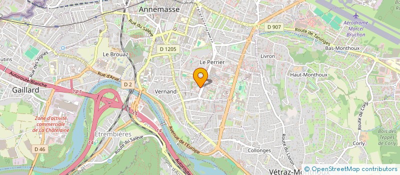 localisation de l'entreprise HAUTE SAVOIE PLOMBERIE CHAUFFAGE ET CLIMATISATION  ANNEMASSE