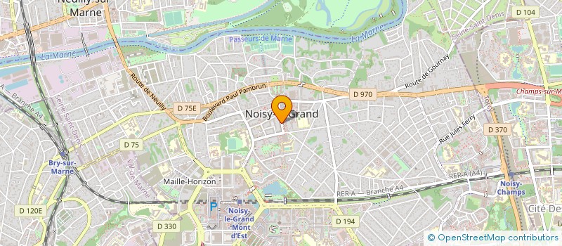 localisation de l'entreprise HAUTE TECHNOLOGIE CLIMATIQUE à NOISY-LE-GRAND