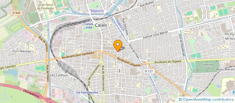 localisation de l'entreprise HAUTE TECHNOLOGIE SECURITE à CALAIS