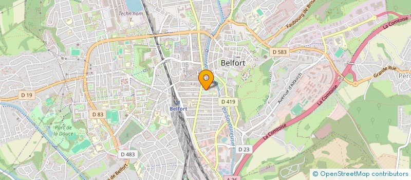 localisation de l'entreprise HAUTE TECHNOLOGIE SERVICES à BELFORT