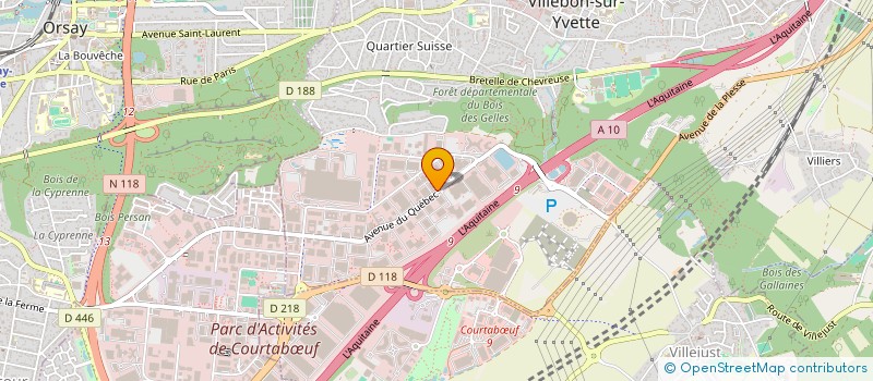 localisation de l'entreprise HAUTE TECHNOLOGIE SERVICES à VILLEBON-SUR-YVETTE