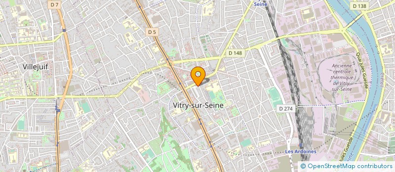localisation de l'entreprise HAUTE TENSION à VITRY-SUR-SEINE