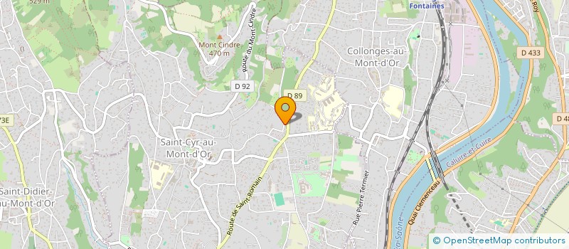 localisation de l'entreprise HAUTEC  SAINT-CYR-AU-MONT-D'OR