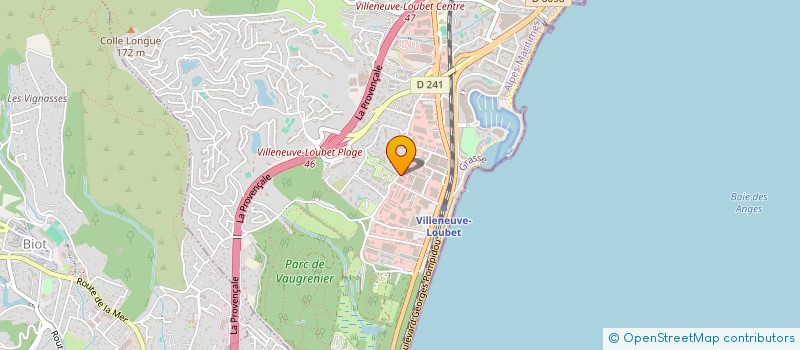 localisation de l'entreprise HAUTEFEUILLE MEDITERRANEE à VILLENEUVE-LOUBET