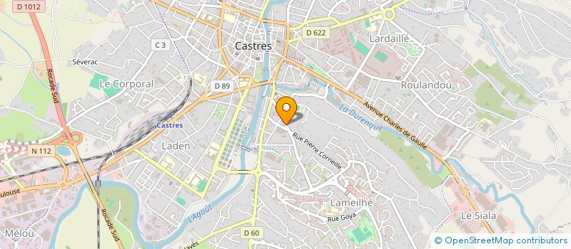 localisation de l'entreprise HAUTERIVE  CASTRES