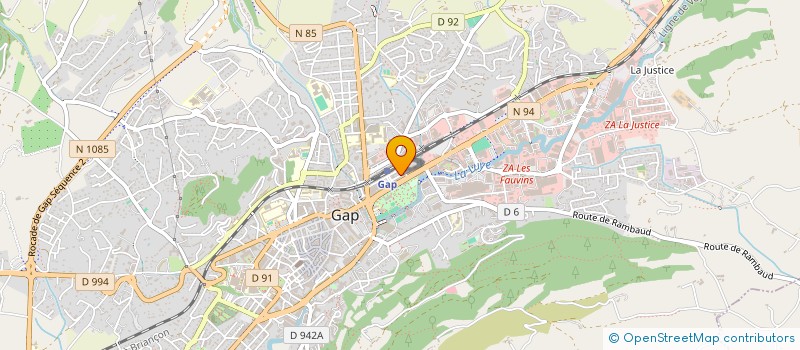 localisation de l'entreprise HAUTES-ALPES SOLIDARITE TRAVAIL EMPLOI ET REINSERTION à GAP