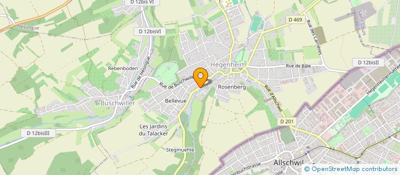 localisation de l'entreprise HAUTES ETUD MESSILATH YESHARIM  HEGENHEIM