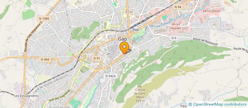 localisation de l'entreprise HAUTES HALTES  GAP