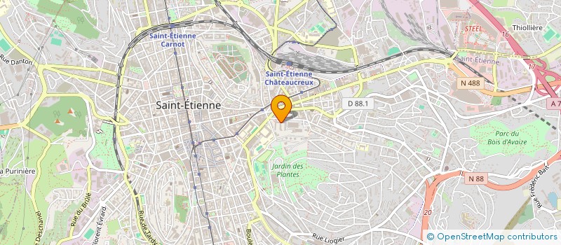 localisation de l'entreprise HAUTES TECHNOLOGIES ET CHIRURGIE à SAINT-ETIENNE