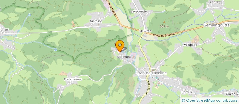 localisation de l'entreprise HAUTES VOSGES RENOVATION  SAINTE-MARGUERITE