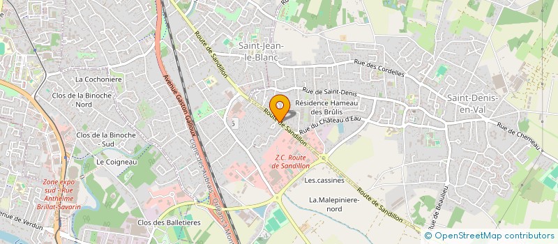 localisation de l'entreprise HAUTEUR LARGEUR 45 à SAINT-JEAN-LE-BLANC