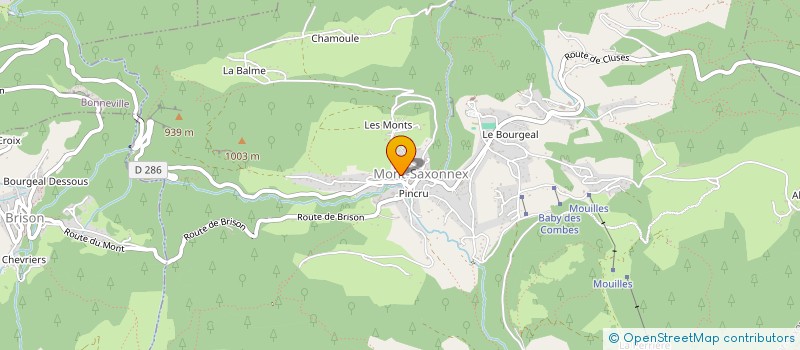 localisation de l'entreprise HAUTEVILLE  MONT-SAXONNEX