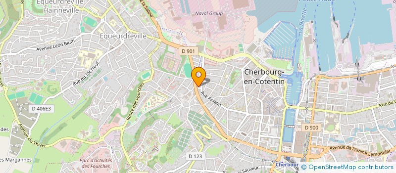 localisation de l'entreprise HAUTEVILLE à CHERBOURG-EN-COTENTIN