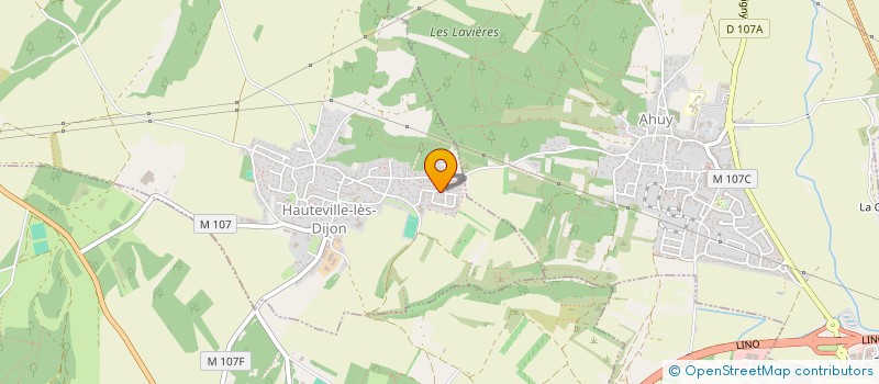 localisation de l'entreprise HAUTEVILLE EN FETE  HAUTEVILLE-LES-DIJON