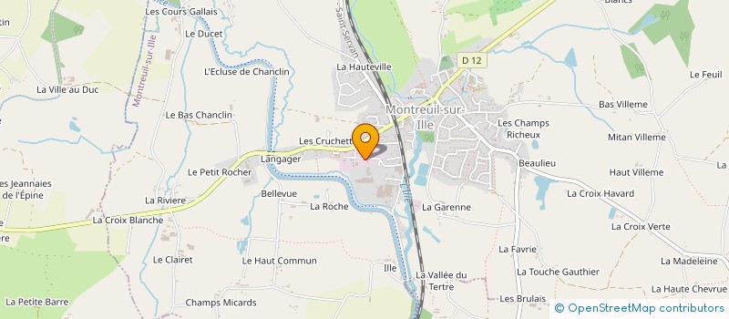 localisation de l'entreprise HAUTIERE CONTAINERS à MONTREUIL-SUR-ILLE