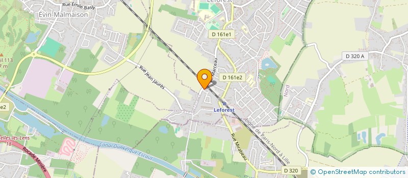 localisation de l'entreprise HAUTLINE à LEFOREST