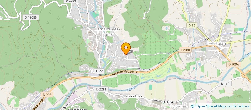 localisation de l'entreprise HAUTS CANTONS RENOVATION  LAMALOU-LES-BAINS