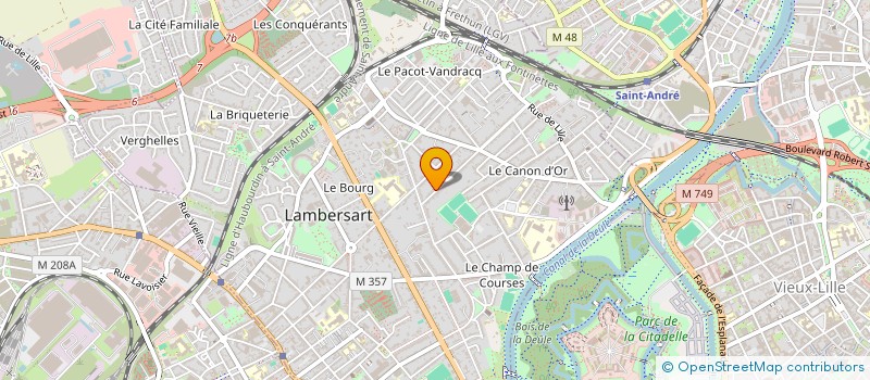 localisation de l'entreprise HAUTS DE BOIS à LAMBERSART