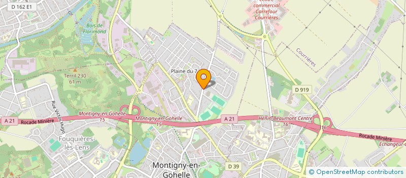 localisation de l'entreprise HAUTS DE FRANCE LOCATION  MONTIGNY-EN-GOHELLE