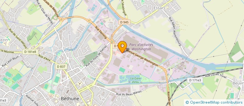 localisation de l'entreprise HAUTS DE FRANCE PRESTATIONS à BETHUNE