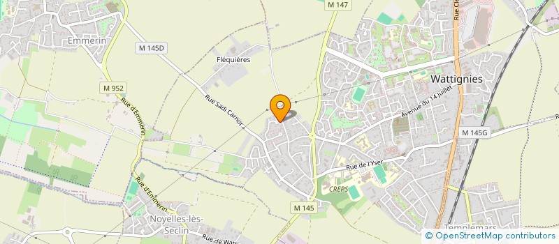 localisation de l'entreprise HAUTS DE FRANCE TERRE DE VELOS  WALLERS