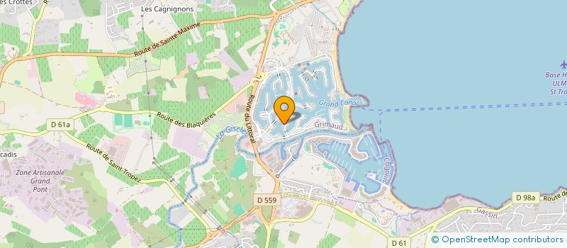 localisation de l'entreprise HAUTS DE GRIMAUD à GRIMAUD