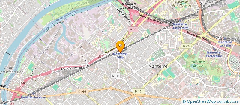 localisation de l'entreprise HAUTS DE SEINE  NANTERRE