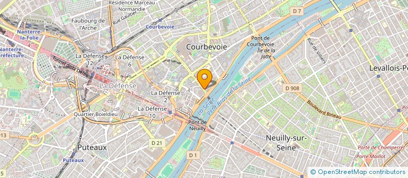 localisation de l'entreprise HAUTS DE SEINE NETTOYAGE à COURBEVOIE