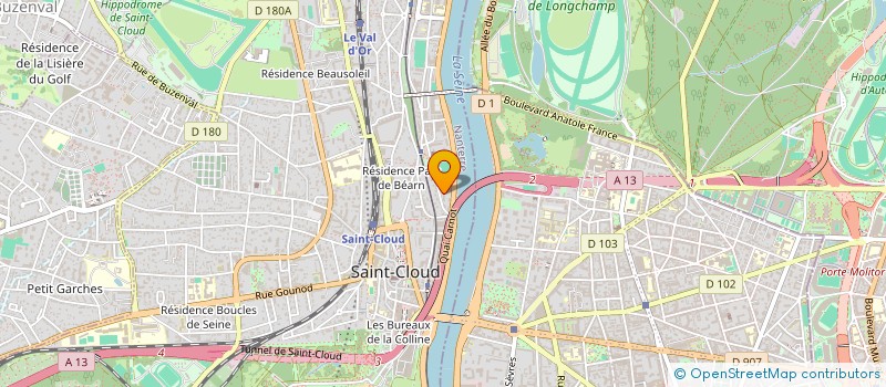 localisation de l'entreprise HAUTS DE SEINE PLOMBERIE à SAINT-CLOUD