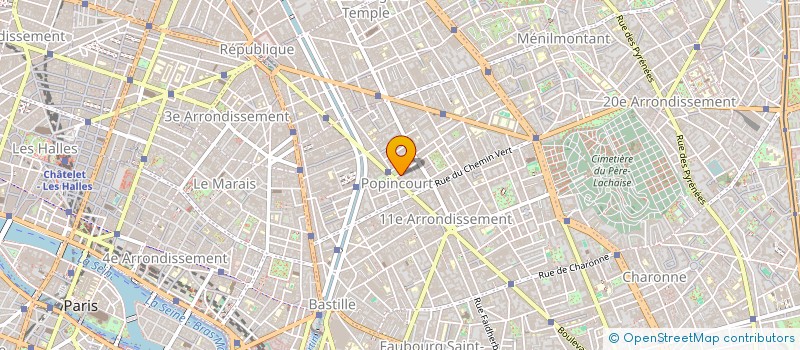 localisation de l'entreprise HAUTS LES COEURS !  PARIS