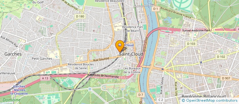 localisation de l'entreprise HAUTS LES REVES à SAINT-CLOUD